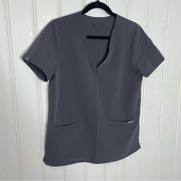 Figs Casma V Neck Pocket Front Scrub Top 091 - Picture 3 of 10